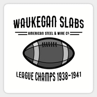 Waukegan Slabs Football Magnet